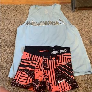 Nike pros and nike tshirt